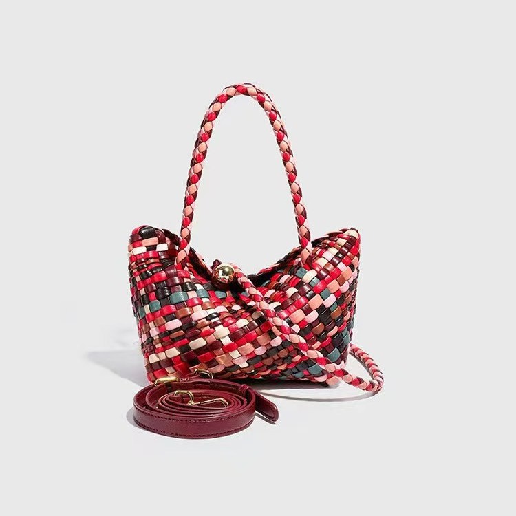 Women's Fashion Color Handmade Woven Bag