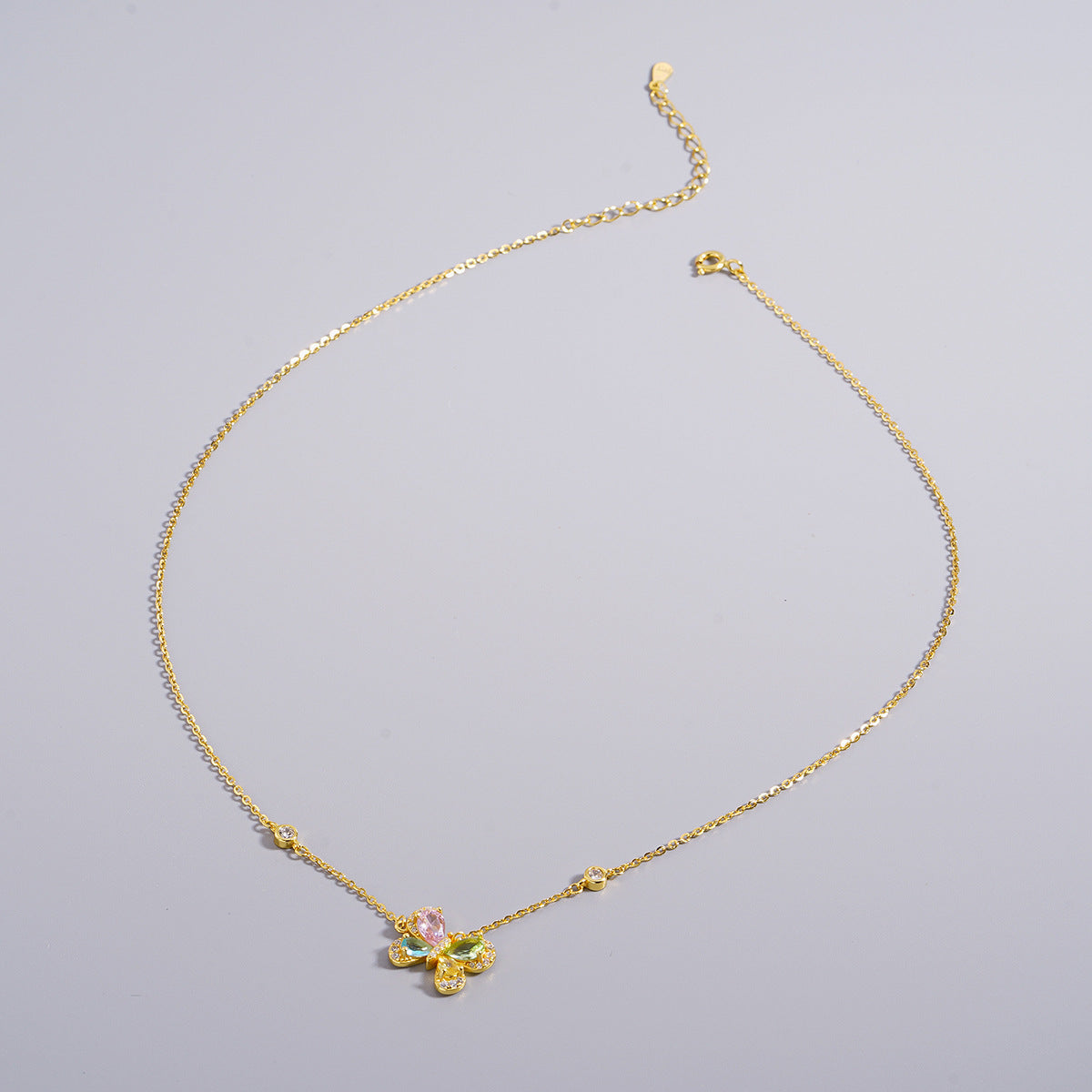 Fashion Personality Colorized Butterfly Necklace