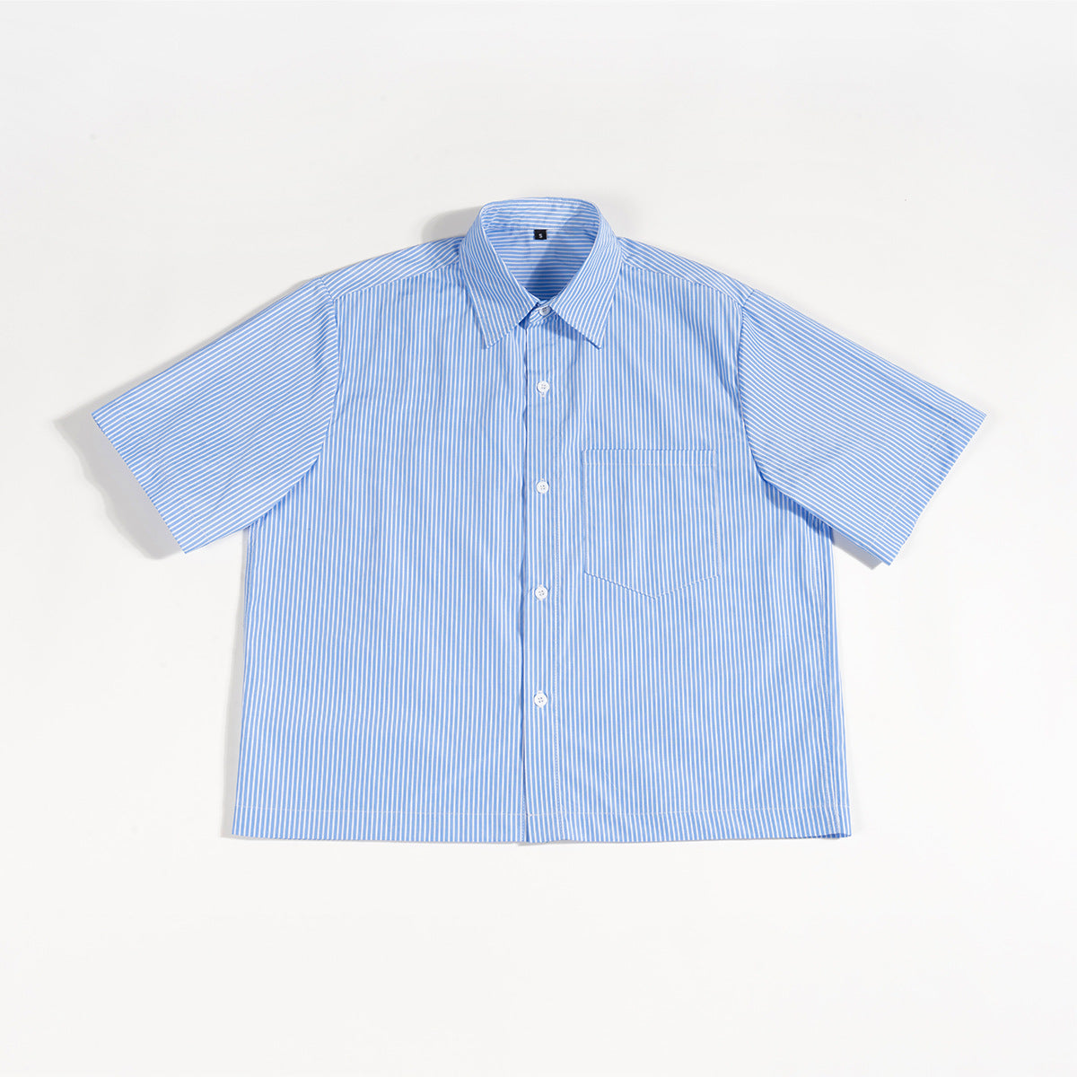 Men's Loose Short Striped Shirt Short Sleeve