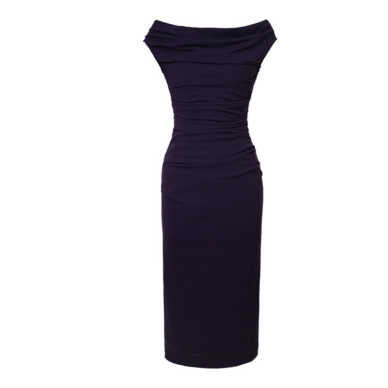 Pure Desire Style Off-shoulder Slim Fit Dress