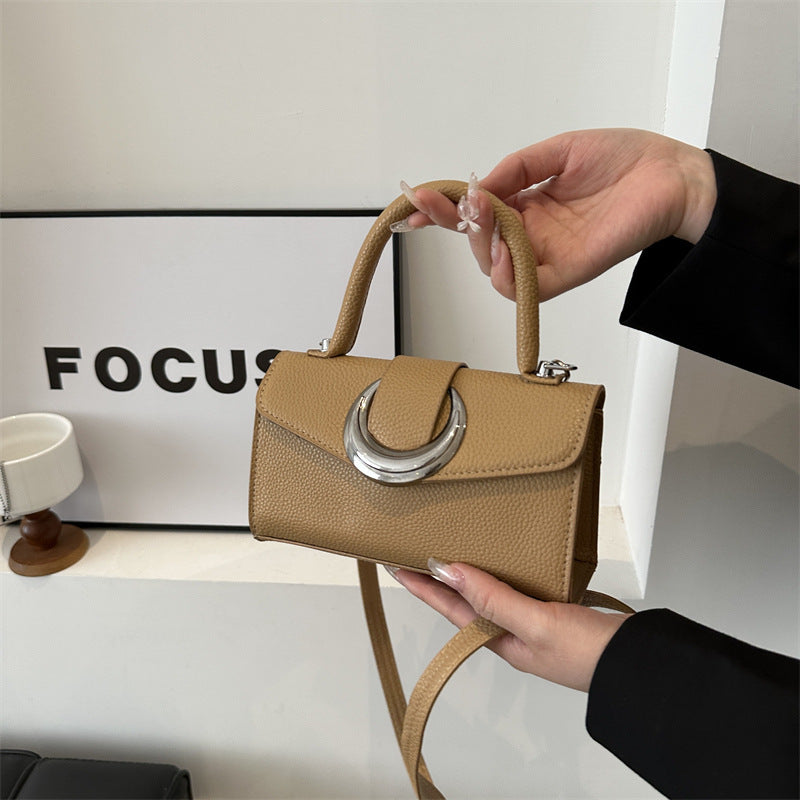 Borsa a tracolla alla moda, stile retrò, da donna