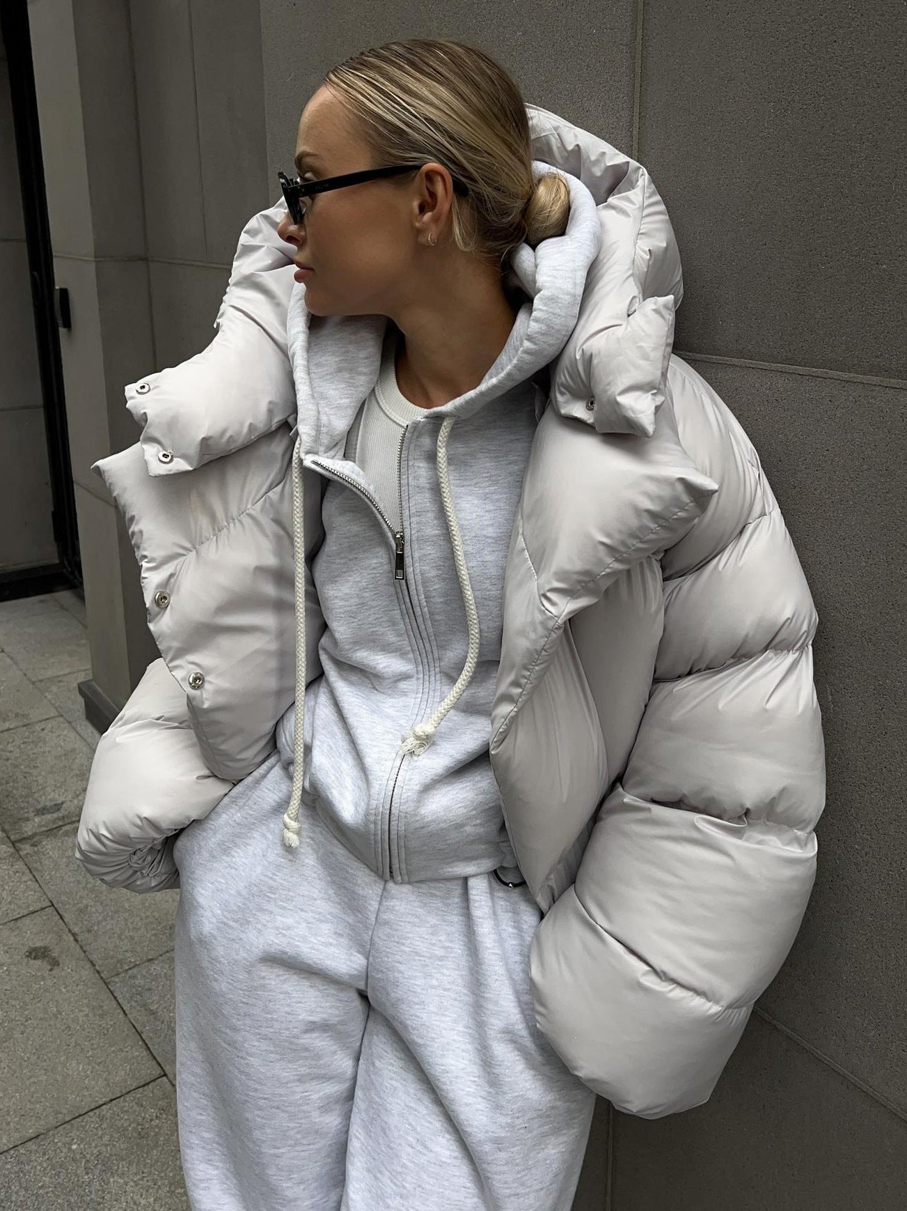 Fashionable Simple Bread Coat Cotton-padded Jacket