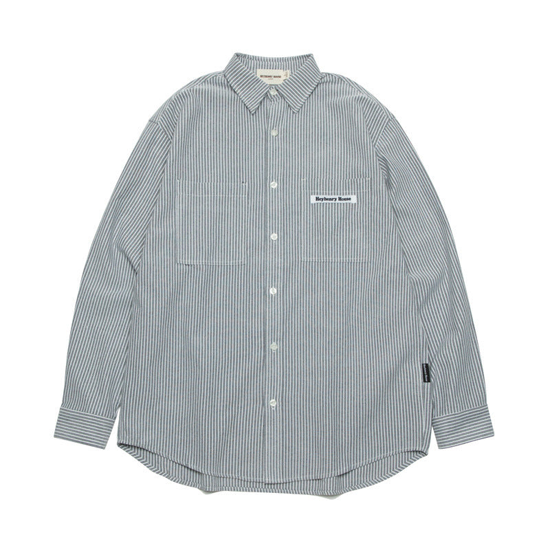 Men's Fashion Individual Casual Long-sleeved Shirt