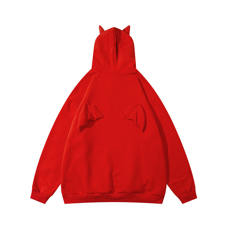 Sweat à capuche en polaire avec petites ailes