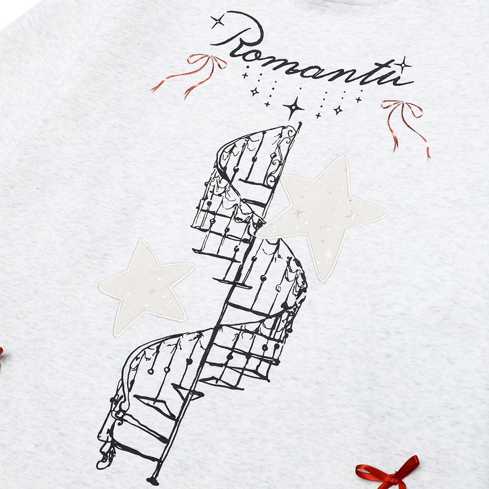 Sweat à capuche imprimé symbole de tonalité