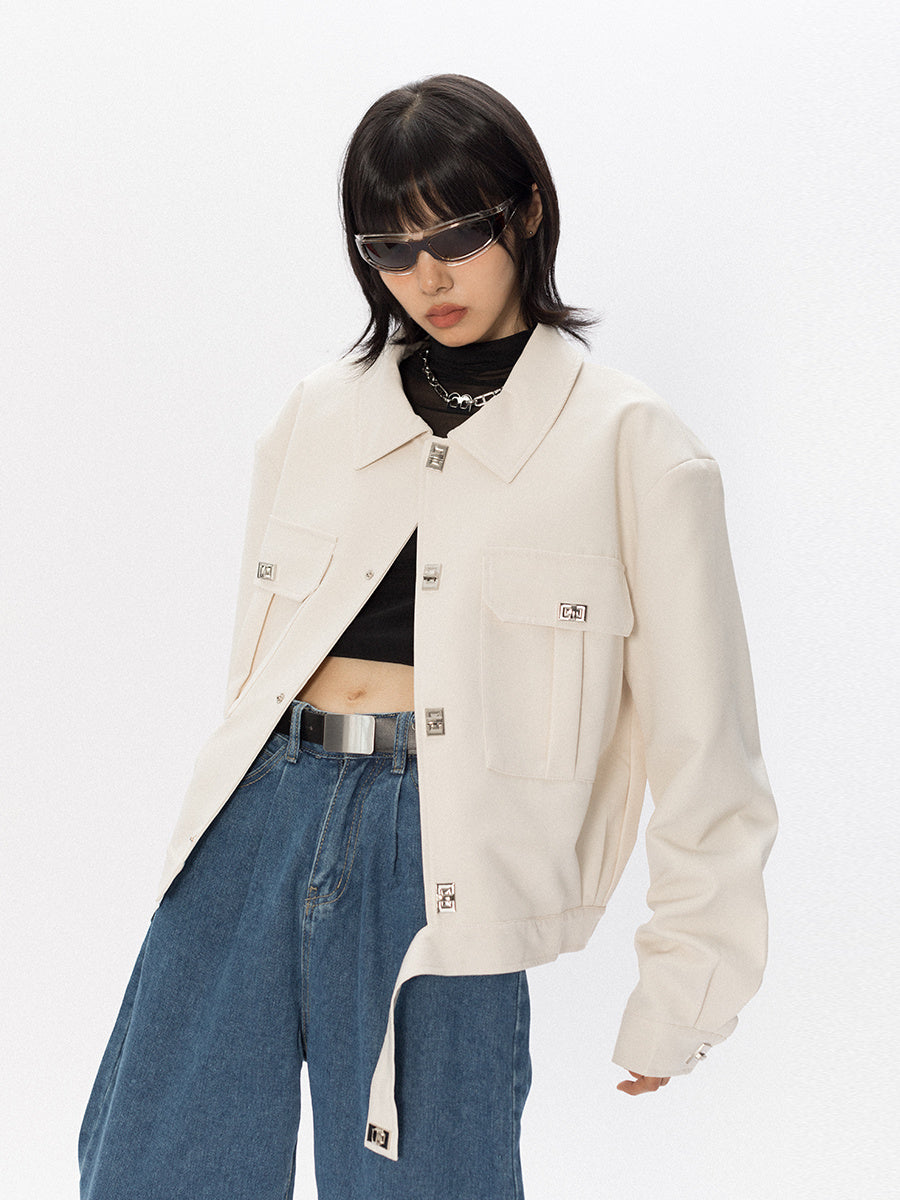 Niche Design Metal Decorative Short Jacket