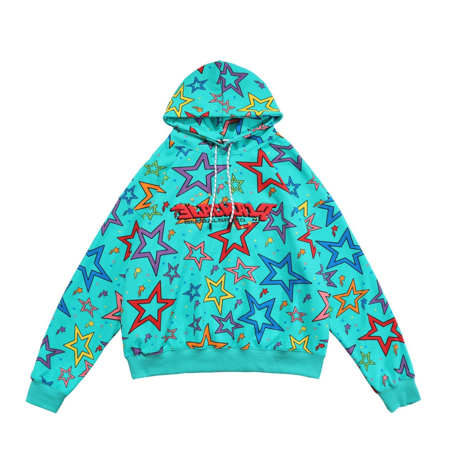 Felpa con cappuccio a maniche lunghe stile hip hop nazionale