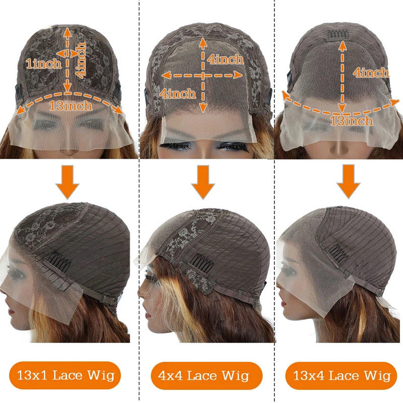 Parrucca Front Lace P4 27 Copricapo per capelli veri