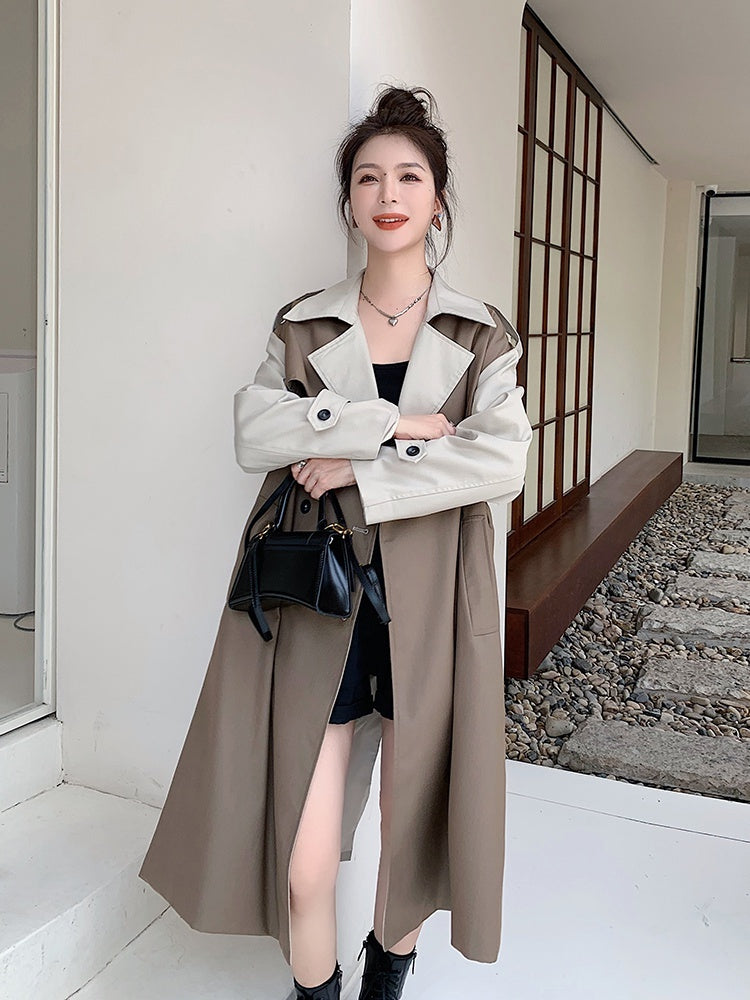Mid Length Waistband For A Slimming Heben Style Coat Trend