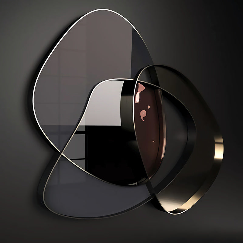 Dipinto su tela moderno astratto 3D in metallo da parete