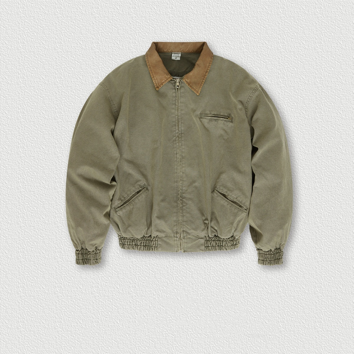 Veste à revers délavée vintage pour homme et femme