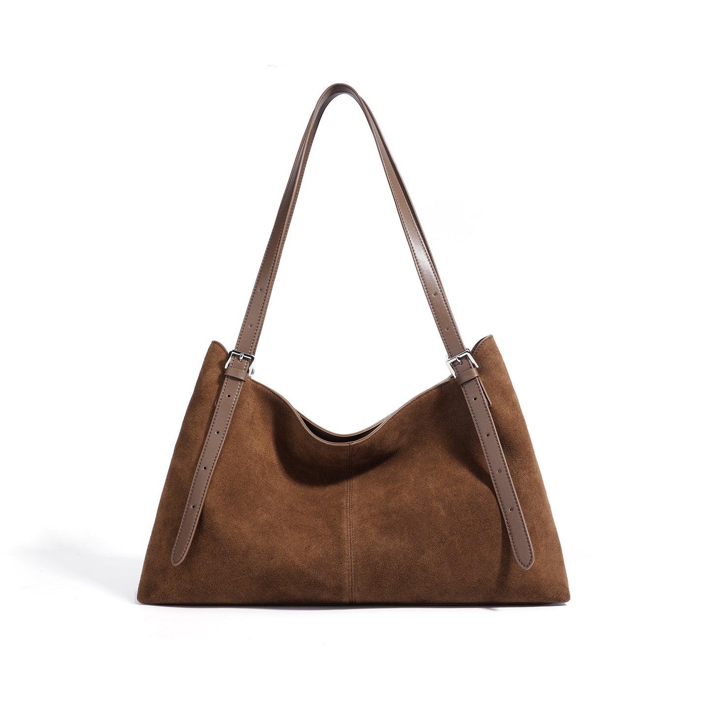 Womens Large Capacity Suede Suede-Effect Tote Bag