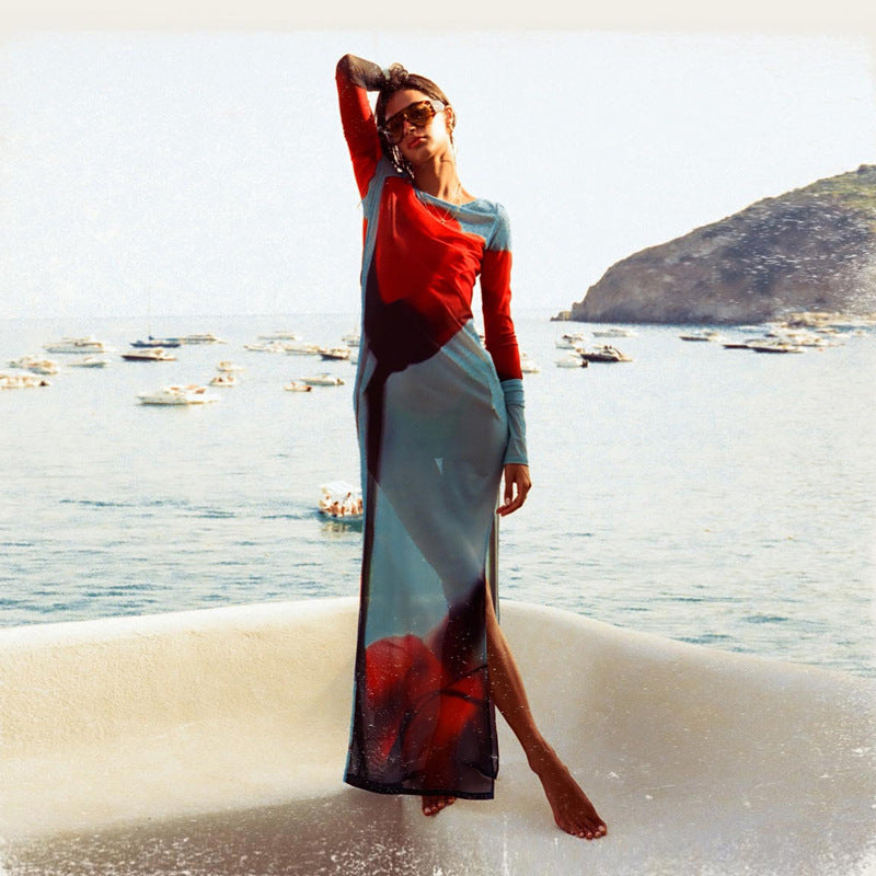 Nouvelle robe à fleurs tendance