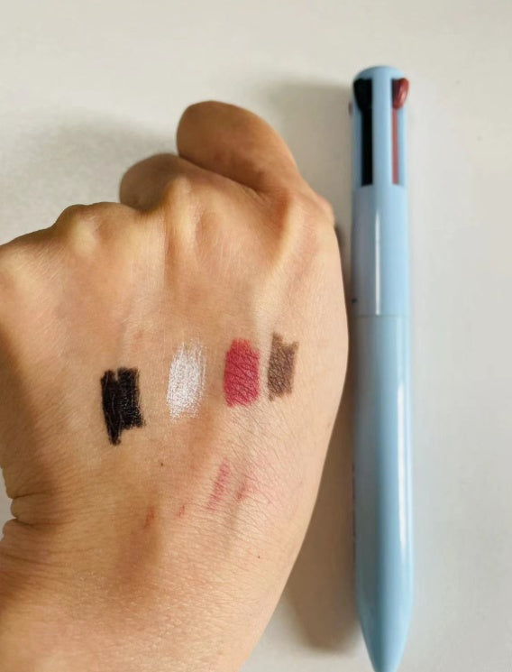 Matita per sopracciglia quattro in uno, lucidalabbra, eyeliner, matita per il trucco