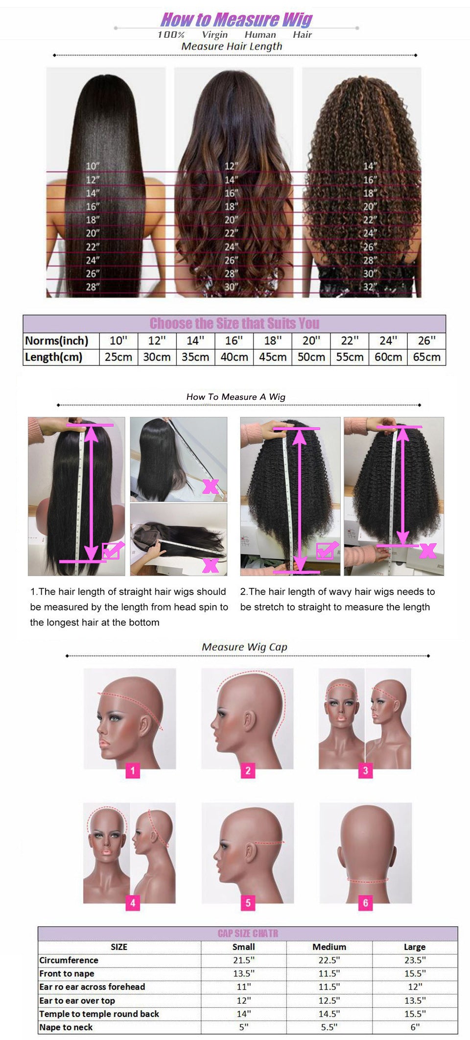 Parrucche frontali in pizzo con capelli umani ondulati