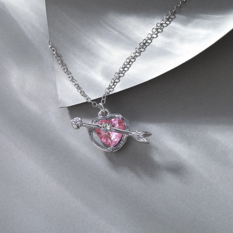 Cupid's Heart Pendant Necklace