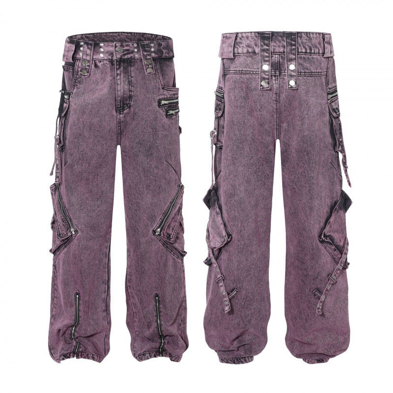 Nouveaux jeans cargo de niche Street Fashion