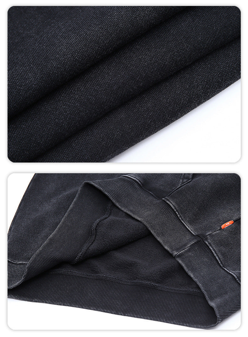 Pull à capuche délavé personnalisé à la mode