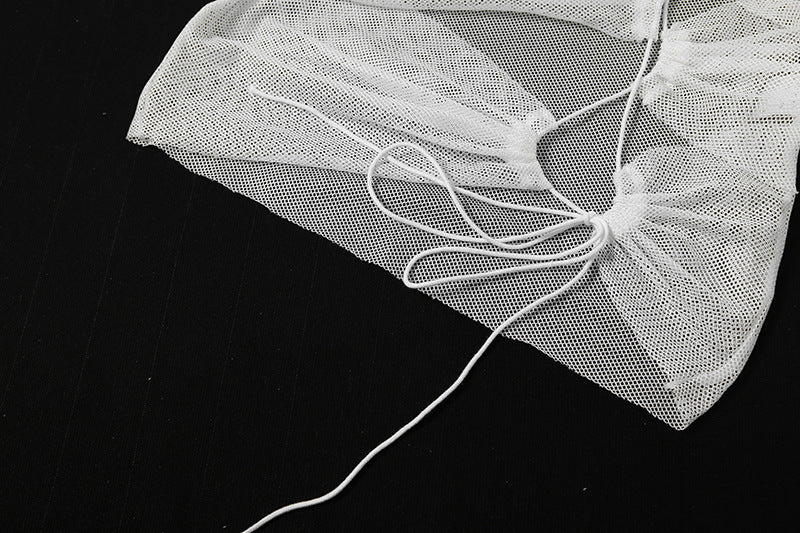 Ensemble jupe slim à bretelles transparentes