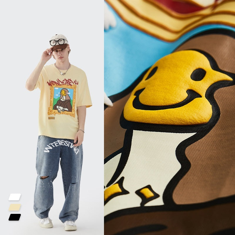 Printed Classic Loose Short Sleeve T-Shirt