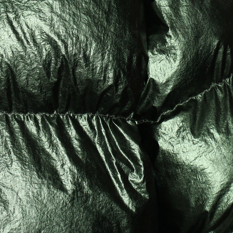 Thick Warm Down Cotton-padded Coat Irregular Design