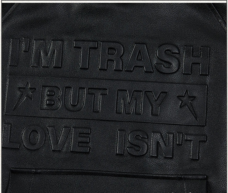 Street Tide Brand Embossed Letter Sweater