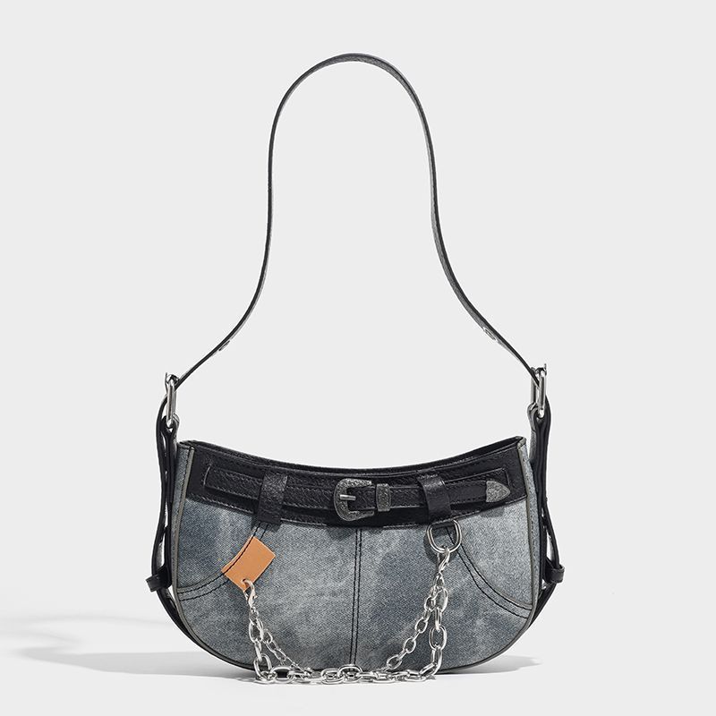 Sweet Cool Hot Girl Denim Underarm Bag