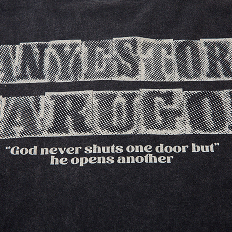 Doberman Pinscher Distressed Printed Short Sleeve Men