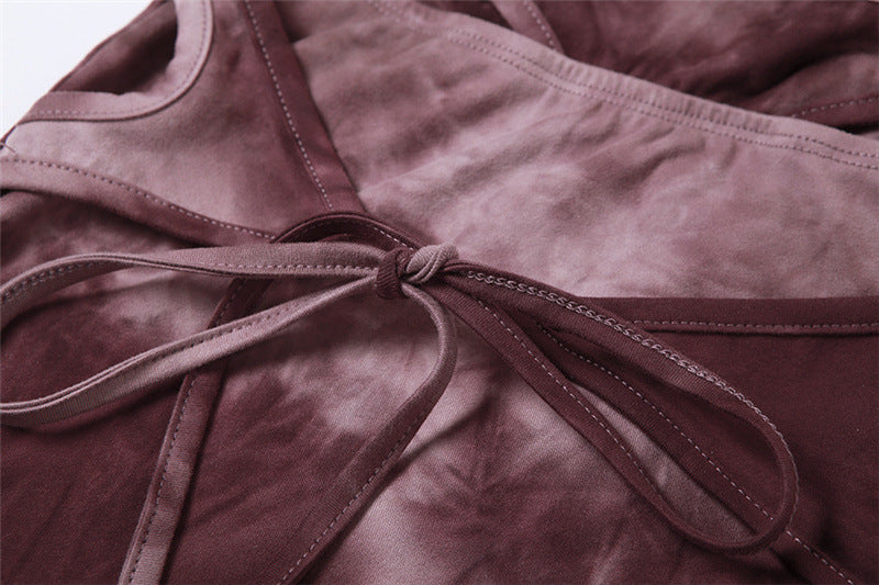 Ensemble jupe à lacets pour femmes