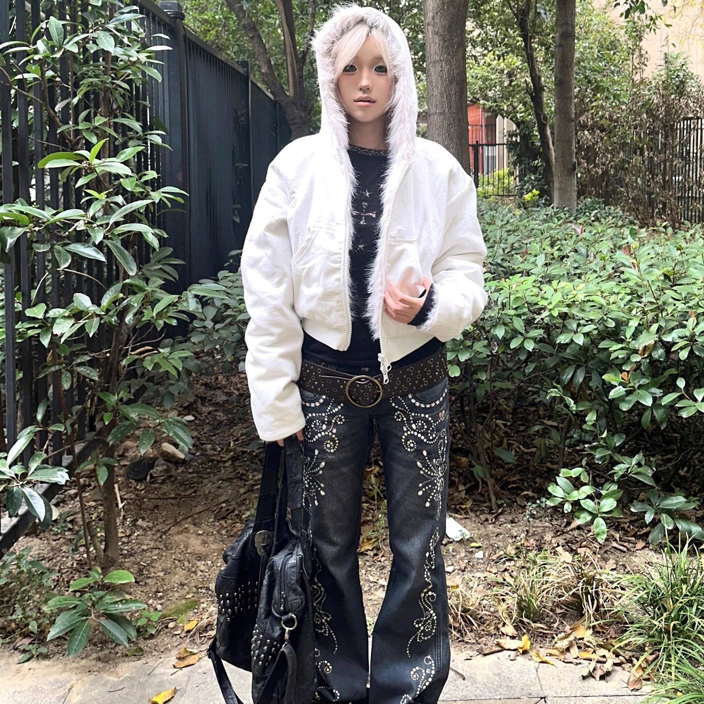 Double-sided Wear Short Width Thickened Street Cotton Jacket