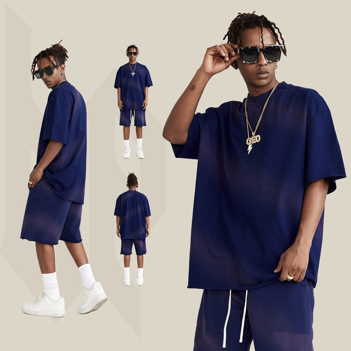 Round Neck Short Sleeve European And American