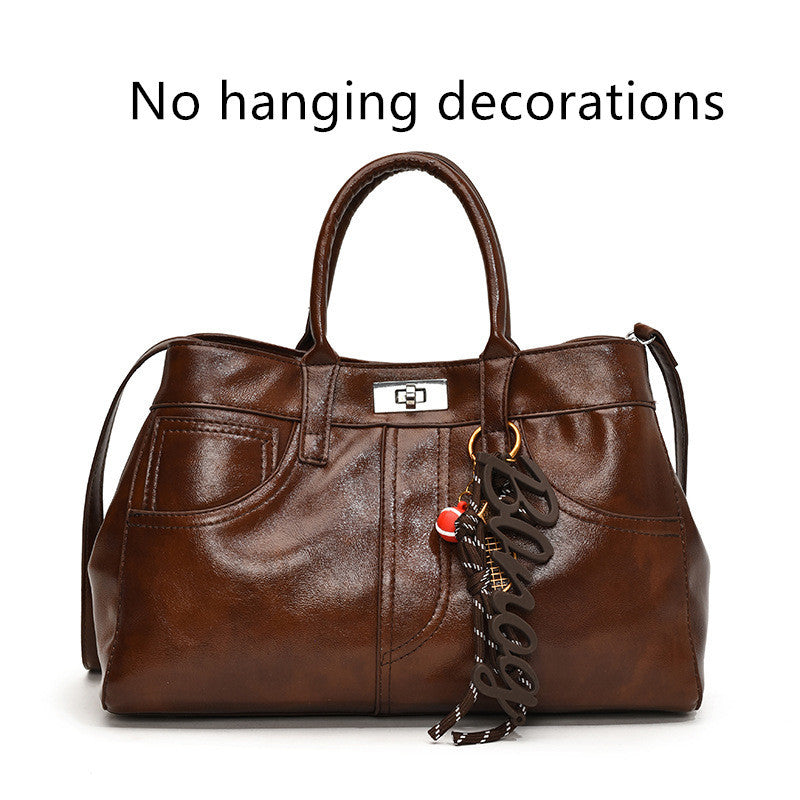 Retro Women's Large-capacity Shoulder Messenger Bag