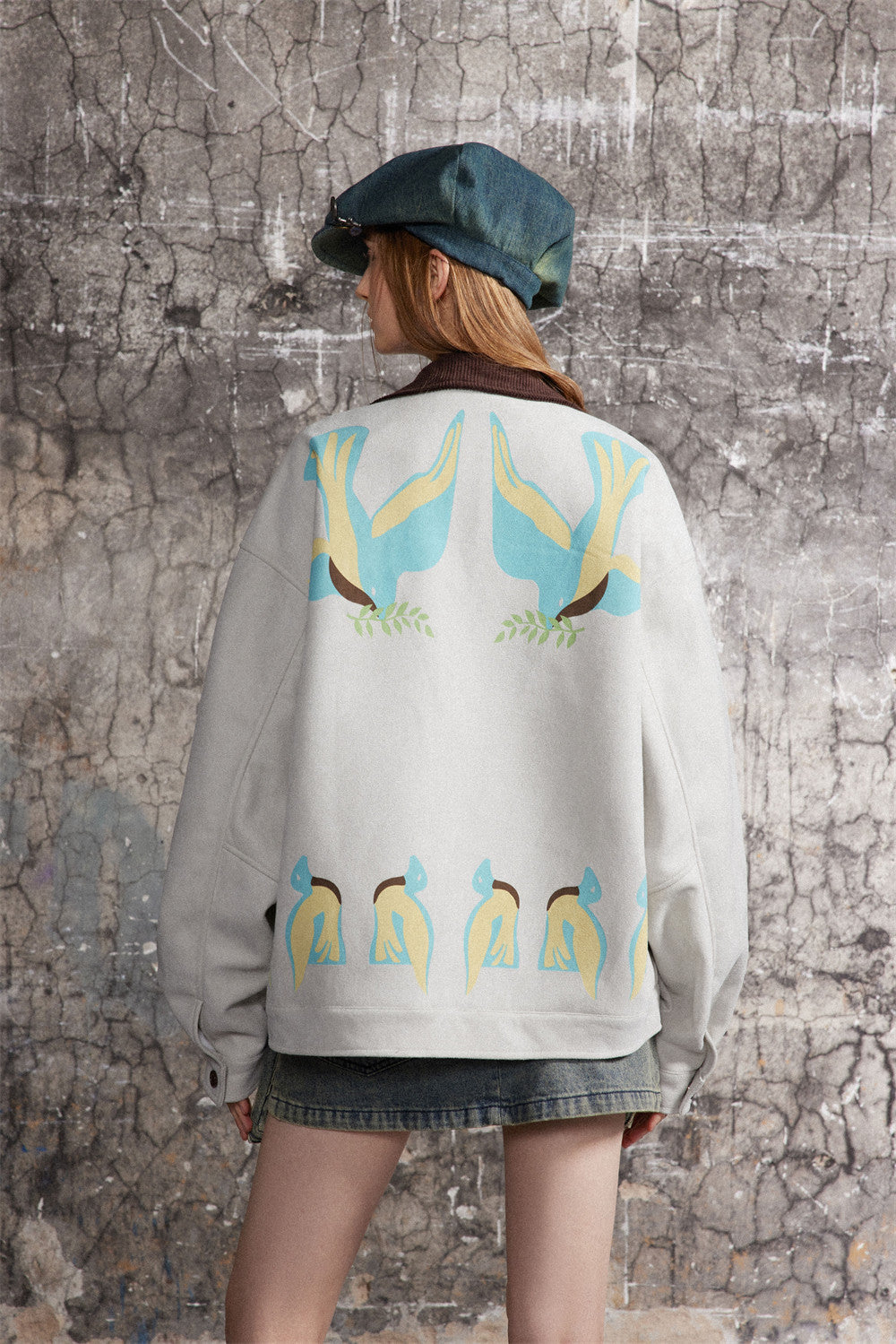 Stitching Contrast Color Jacket