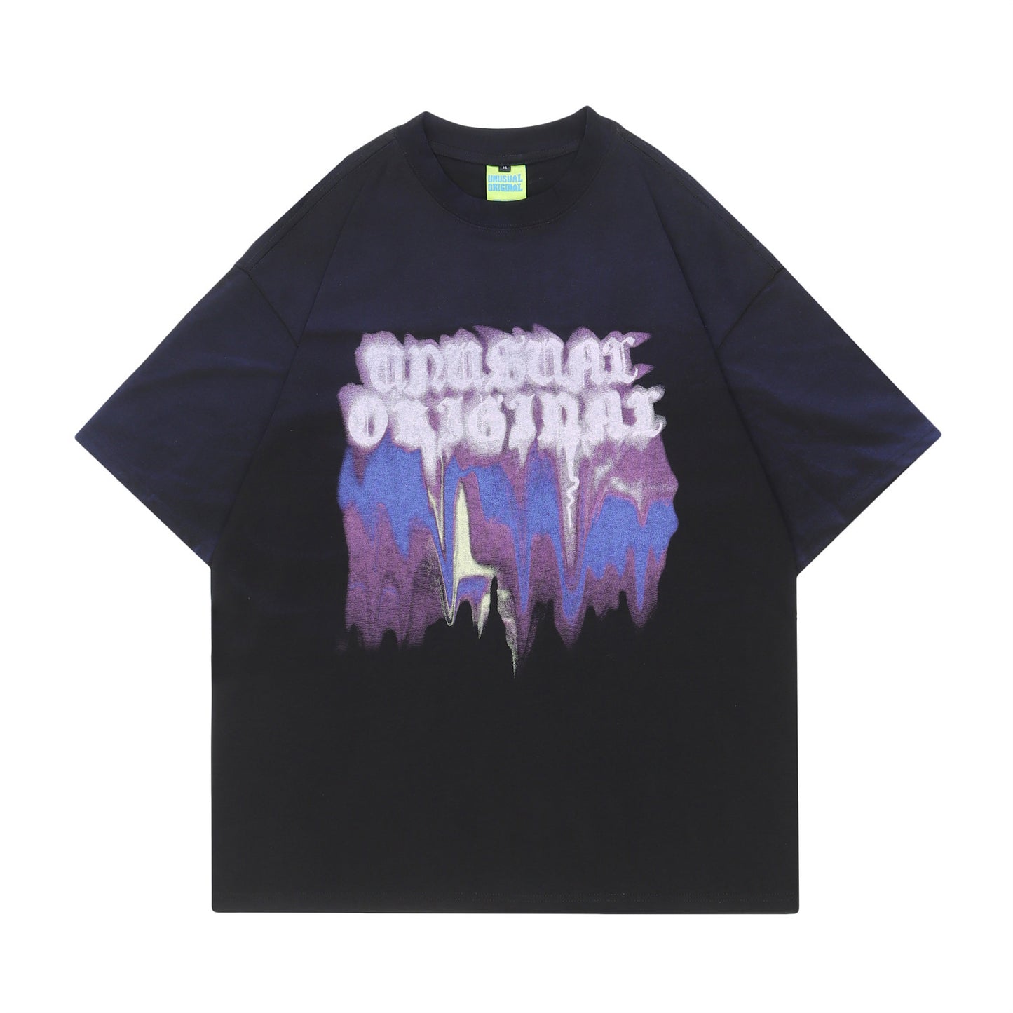 T-shirt à manches courtes avec lettrage de marque rétro.