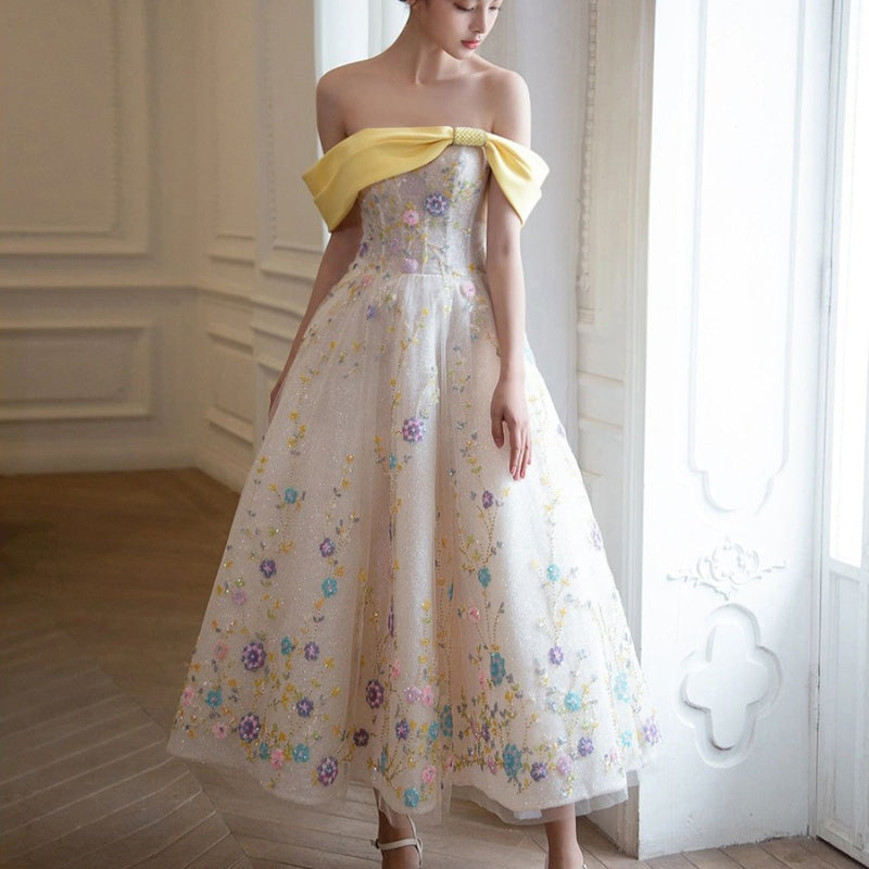 New Banquet Annual Meeting Evening Dress Ball Performance Costume