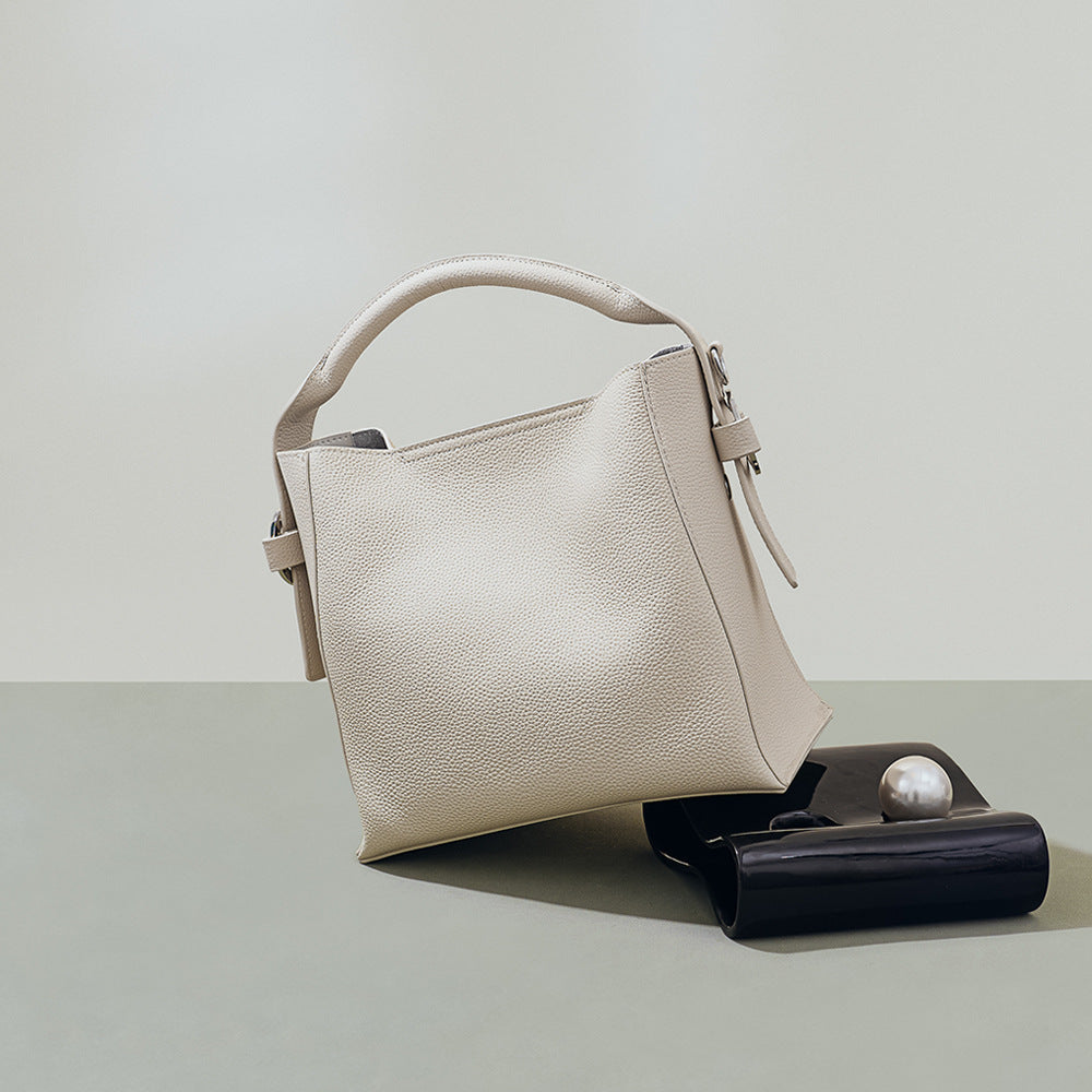 Fashion Top Layer Cowhide Bucket Bag