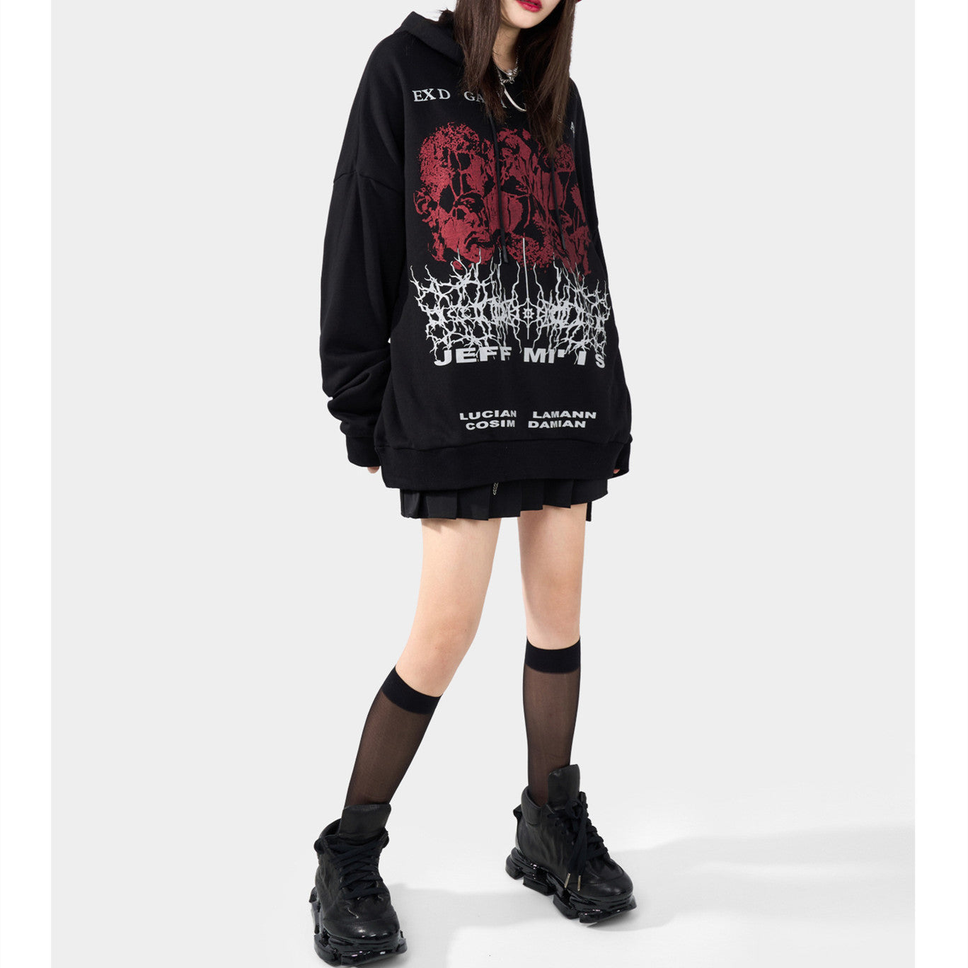 Unisex Hooded Tide Brand Loose Sweater High Street