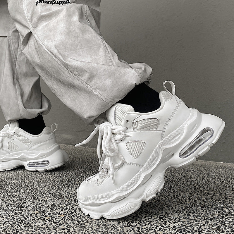 Retro Casual Sneaker Stylish Height Increasing Thick Bottom Breathable Shoes