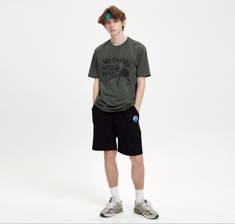 Loose Casual Short-sleeved Top Men's Crewneck T-shirt