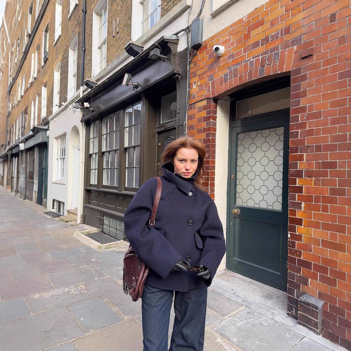 Pocket Casual Single-breasted Coat Solid Color