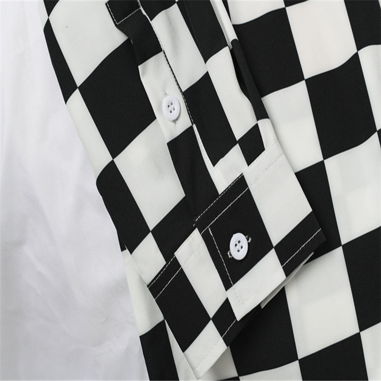 Hip-hop printed long sleeve shirt