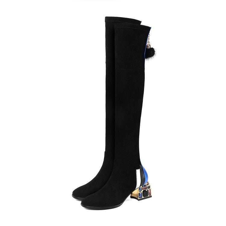Autumn and winter fashion all-match square toe women's boots
