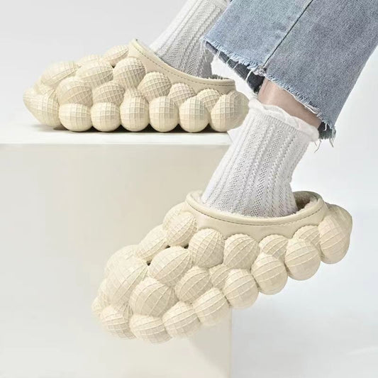 Chaussons en coton antidérapants pour l'hiver, l'intérieur et l'extérieur
