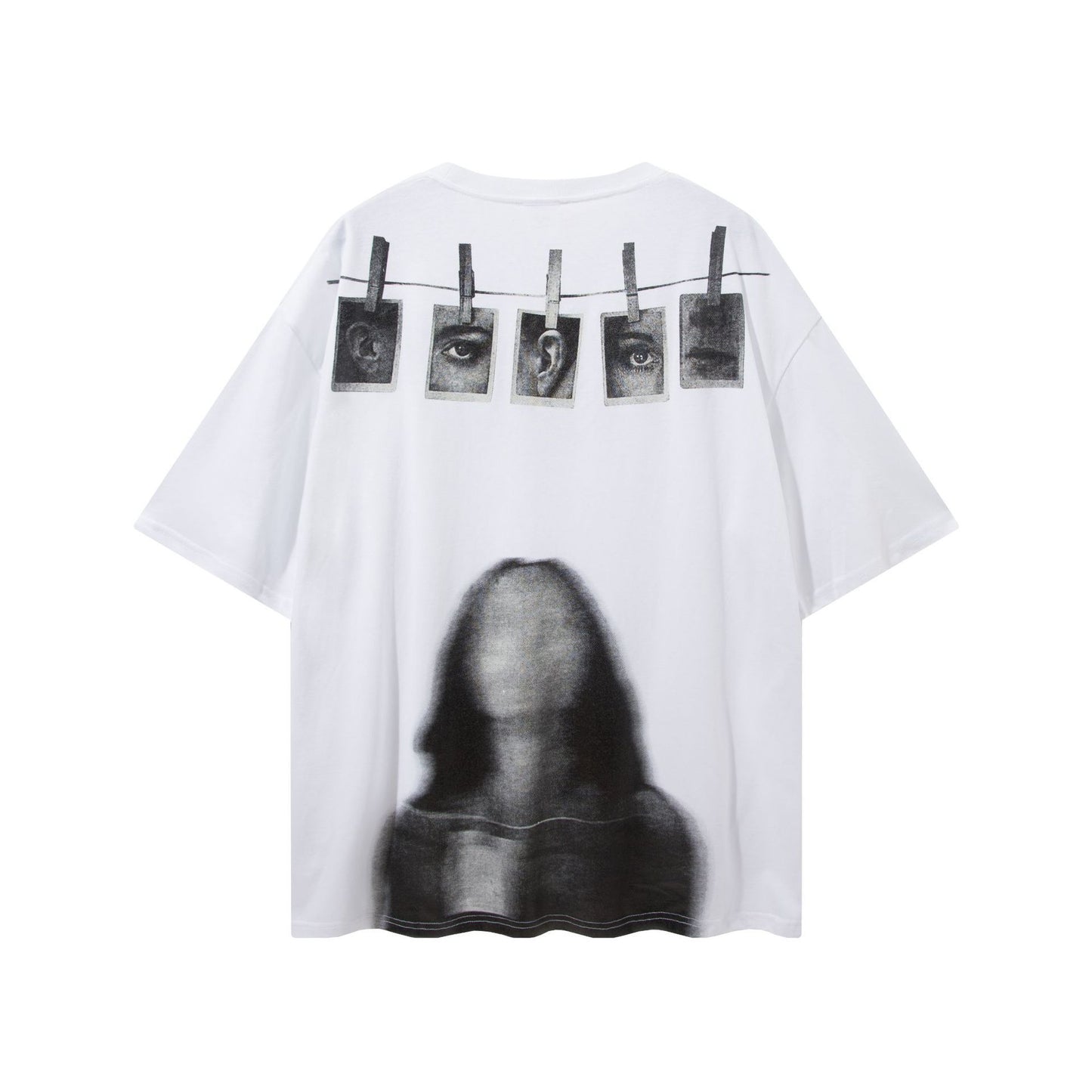 Portrait Hip Hop Ins Loose Half Sleeve Couple Dress Short Sleeve