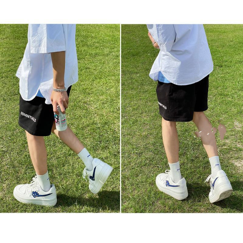 White Shoes Men's Double Bottom Breathable Platform Sneakers