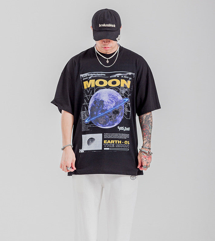 Short Sleeve T-Shirt Men's Simple Planet