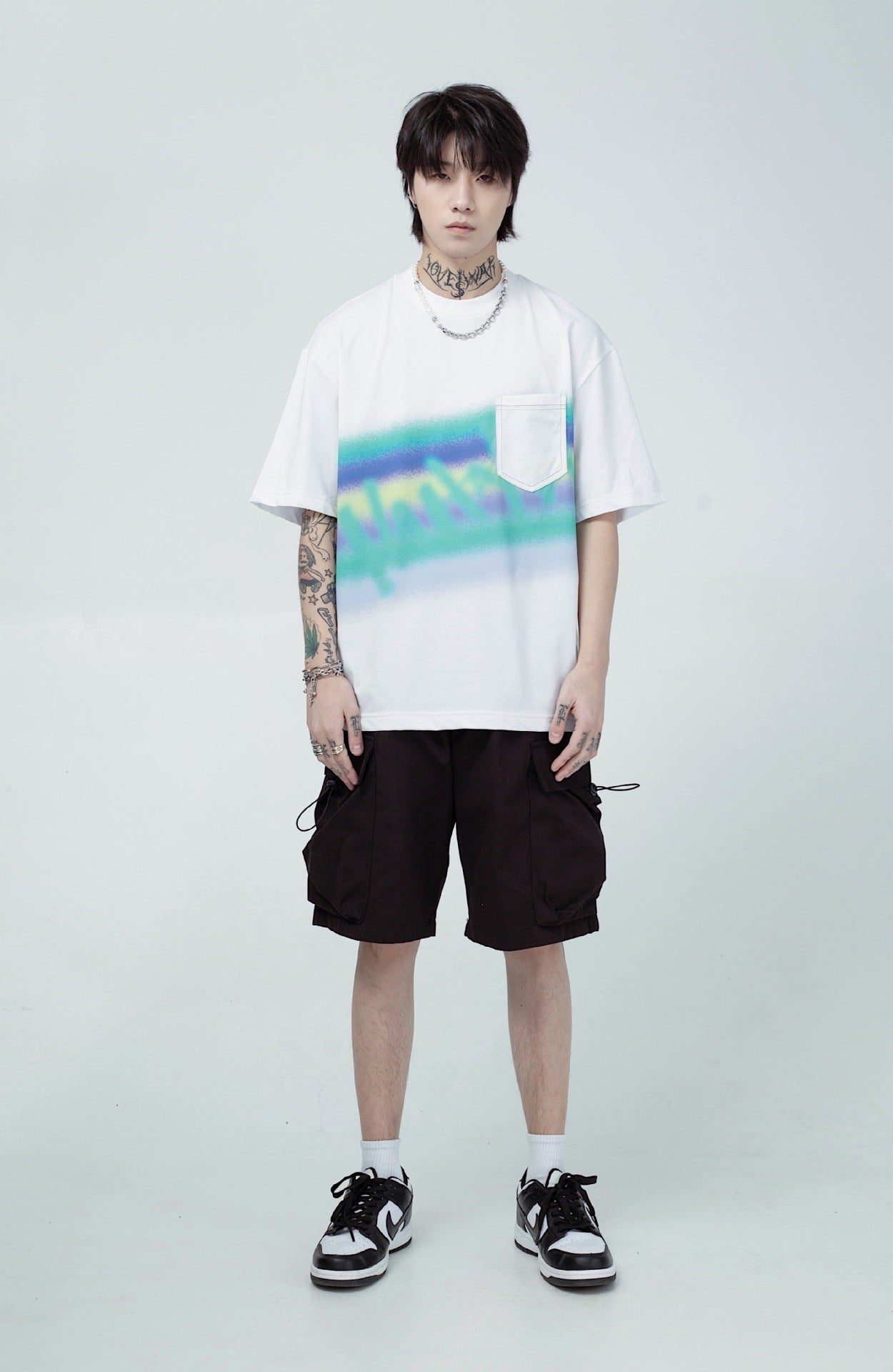 Plus Size Men's Clothing Short Sleeve Pure Cotton Trendy Loose