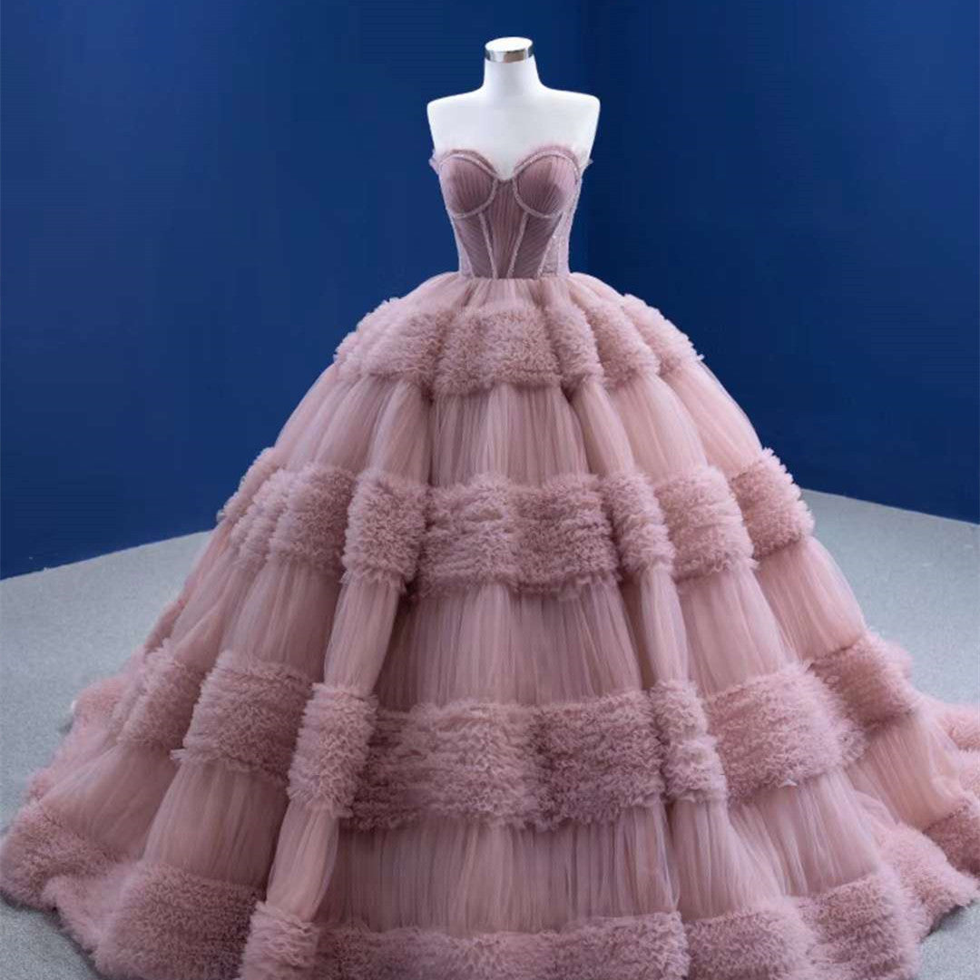 Fashion Casual Pure Color Tube-top Large Pettiskirt