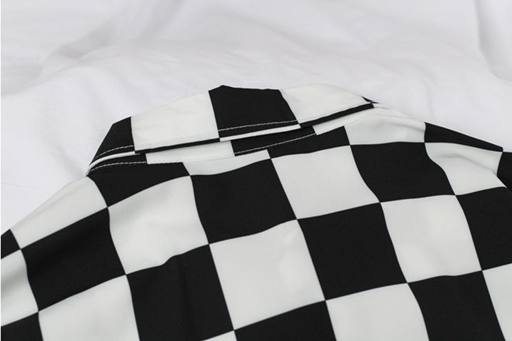 Hip-hop printed long sleeve shirt