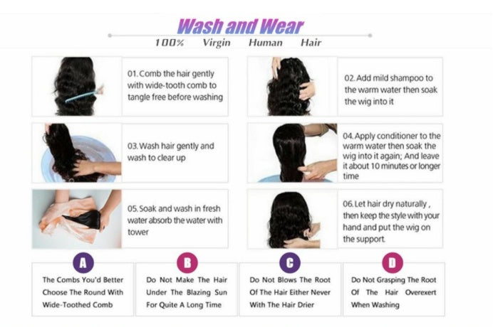 Parrucche frontali in pizzo profondo con capelli umani sciolti, copricapo 13x4